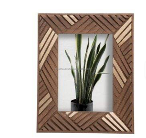 Marco de Fotos de Madera Hecho a Mano, Moderno y Elegante, para el Hogar y el Dormitorio, Uso Personalizado, Tamaños A3/A4 8x10, Caja de Regalo con Logotipo - Product Image 2