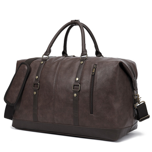 Sac de voyage en cuir PU personnalisé, sac de sport de plein air, sac de rangement, sac de week-end, sac de voyage en cuir pour hommes et femmes - Product Image 2