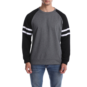 เสื้อสเวตเชิ้ตคอกลมแขนราแกลนทรงปกติสำหรับผู้ชาย สีพื้น ผ้าถัก สวมใส่สบายๆ สำหรับฤดูใบไม้ร่วง สีดำ เทา ขาว - Product Image 1