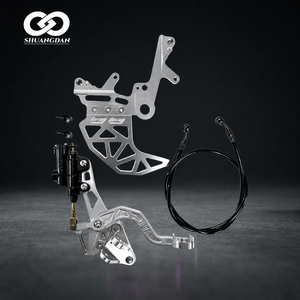 Kit Freno Posteriore a Doppio Caliper Sur Ron Ultra Bee, Sistema Freno a Pedale, Parti di Aggiornamento in Alluminio CNC - Product Image 1