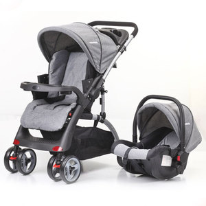 Poussette bébé portable en lin de qualité supérieure, cadre en acier inoxydable, pliable, 0-3 ans, France, capacité de charge 20 kg, meilleure offre - Product Image 1