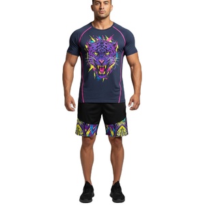 Camiseta de Cuello Redondo para Hombre, Algodón Suave, Ajuste Cómodo, Impresión de Logotipo Personalizado, Venta al por Mayor, Estilo Urbano Informal de Manga Corta - Product Image 3