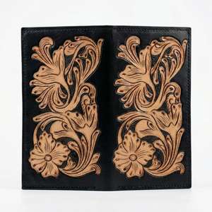 Nueva Cartera Larga de Cuero 100% Genuino para Mujer, Diseño Vintage con Cierre de Botón, Lujosa, Impermeable y con Bloqueo RFID - Product Image 2