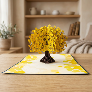 Tarjeta 3D Pop-up Artesanal de Papel con Diseño de Animales Personalizado, Estilo Gingko, Superventas, Regalos Personalizados Hechos a Mano para Acción de Gracias - Product Image 4