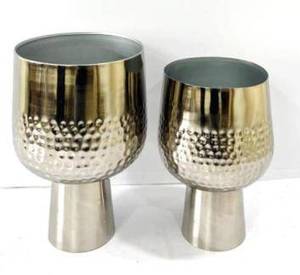 Linea Exports Inc. Macetas Metálicas Modernas de Lujo para Interiores y Exteriores, Macetas Decorativas Grandes para Jardín, para Uso Doméstico, Venta al por Mayor - Product Image 5