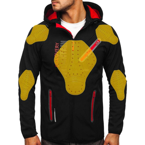 Chaqueta de Motocicleta Unisex, Softshell, Ignífuga, Transpirable, con Acolchado Protector, Manga Larga, Resistente al Viento, para Invierno y Todas las Estaciones - Product Image 4