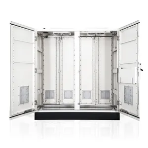 38u Chiều cao ngoài trời dữ liệu tủ tầng gắn 19 thép không gỉ IP56 thời tiết Thiết bị viễn thông Kệ ngoài trời cửa kép - Product Image 1