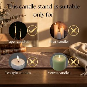 Single Aluminium & Mother of Pearl <b>Candle</b> Holder Petals Short Decorative Candlestick Stand for <b>Taper</b> <b>Candles</b> Home Bedroom - Product Image 6