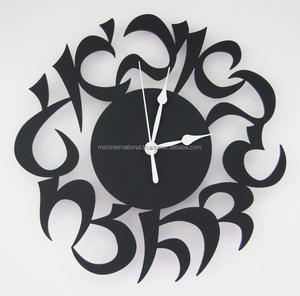 Wall Clock and <b>Watch</b> Iron Art Classic Style Flower Design for Home Decoration - Product Image 2