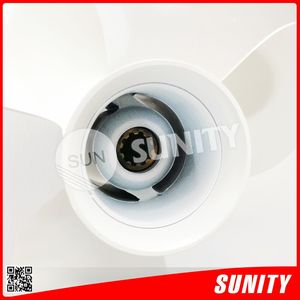 Hélice hors-bord à essence TAIWAN SUNITY neuve de haute qualité 9 7/8x13 OEM 664-45949-02-EL pour Yamaha 25HP-30HP en aluminium - Product Image 5