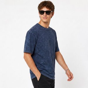 T-shirt homme personnalisé délavé à l'acide, faible MOQ pour les marques de streetwear américaines, avec logo personnalisé et coupe ample - Product Image 2