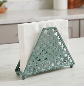 Support de boîte à mouchoirs moderne en plastique avec découpe géométrique, sur pied, pour rangement sur table et usage hôtelier - Product Image 5