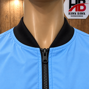 Blouson Bomber Personnalisé Léger Coupe-Vent Décontracté Tissu Résistant au Vent Fermeture Éclair sur le Devant - Product Image 4
