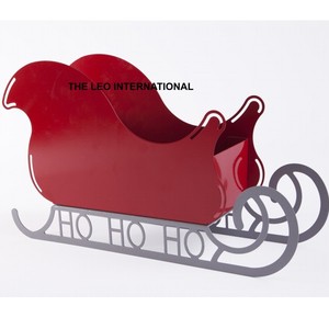 Nouveauté : Traîneau en métal galvanisé de luxe, design en fer, pour décoration de Noël, fabriqué sur mesure - Product Image 3