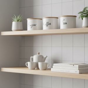 Ensemble de récipients hermétiques pour cuisine moderne |   Bocaux de rangement pour sucre, thé et café, conçus pour la fraîcheur et l'organisation de la cuisine - Product Image 3