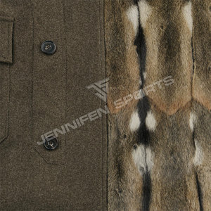 Abrigo Largo con Capucha para Hombre, Estilo Caza, 100% Lana con Forro de Piel, Chaqueta para Exteriores con Múltiples Bolsillos, Venta al Por Mayor - Product Image 6