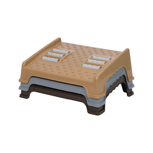 Reposapiés Ergonómico con 3 Rodillos de Masaje, Reposapiés Ajustable de Plástico PP para Oficina, Hogar, Estudio y Relajación - Product Image 6