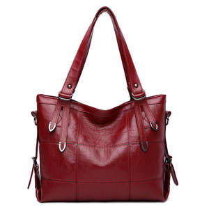 Elegante Bolso Tote de Cuero con Cierre de Cremallera, Bolso de Hombro de Gran Capacidad para Mujer, Bolso Elegante para el Trabajo Diario - Product Image 4