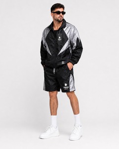 Conjunto Corto de Chaqueta y Pantalones Cortos para Hombre de Alta Calidad, Ligero, Transpirable, de Secado Rápido, Ropa Deportiva para Exteriores con Logotipo Personalizado - Product Image 3