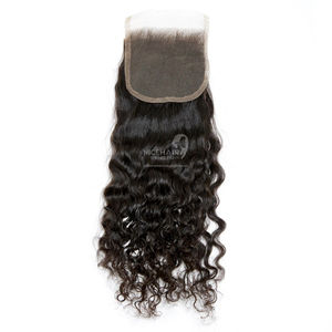 NiceHair Indien Remy Extensions de Cheveux Non Transformés Vierge Cheveux Dentelle Fermeture Grade Vague Naturelle Style Noir Cheveux Tissage Bac Ninh - Product Image 3