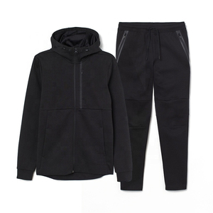 Conjunto de chándal de alta calidad para invierno, informal, de forro polar, con sudadera y pantalones de chándal, chándal personalizado para hombre, de talla grande, para correr. - Product Image 3