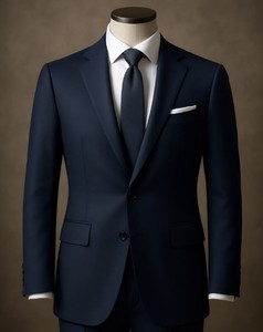 Trajes de hombre OEM de Bangladesh: Blazer transpirable, antiarrugas, antipilling, con medio entretela, a medida, tallas grandes. - Product Image 3