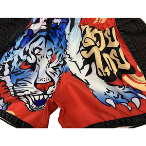 2026 Trending Designs Fight Wear Manufacturer Bulk Cheap Marital Arts Clothing Cage Fighting Muay Thai Trunks Printed MMA Shorts - Product Image 3