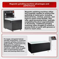 Machine de polissage magnétique translatoire à haute fréquence avec moteur pour l'ébavurage et l'éclaircissement des surfaces en acier inoxydable
