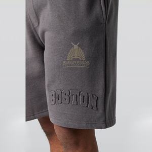 เสื้อสเวตเตอร์ขนแกะเทอร์รี่แบบพรีเมี่ยมสำหรับสตรีทแวร์เสื้อซับเหงื่อกางเกงขาสั้นลายนูนออกแบบได้ตามต้องการสำหรับฤดูร้อน - Product Image 4