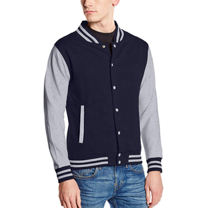 Veste de baseball unisexe brodée sur mesure, fermeture éclair intégrale, personnalisable, vente en gros usine 2025 - Product Image 1