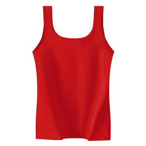 Servicio OEM, Top de Tirantes Personalizado de Alta Calidad para Mujer, 100% Algodón, Cuello Cuadrado, Sin Mangas, Doble Forro, Top Básico - Product Image 5