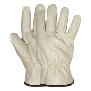 Comfortable Cowhide Leather Working Gloves Heavy Duty Palm <b>Grip</b> Leather Working Gloves - Product Image 6