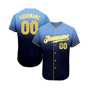 ODM OEM Personnalisation en gros de maillots de baseball couleur unie, conception gratuite, 100% polyester, sublimation, évacuation de l'humidité - Product Image 5