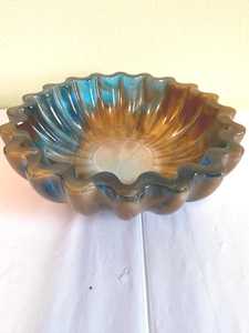 Red Swirl Resin Bowl – Decorative Trinket Dish, <b>Candy</b> Bowl - Product Image 4