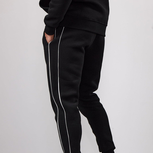 2026 Hot Casual <b>Wool</b> Hoodie and Lace-up <b>Pants</b> Leggings Set Solid Color Winter Knitwear Sweater Wholesale - Product Image 5