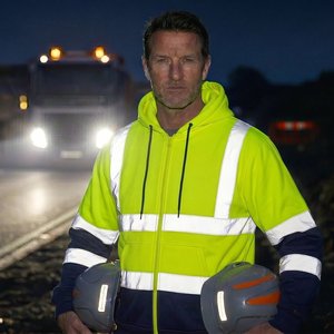 Veste de sécurité réfléchissante à haute visibilité classe 3, à fermeture éclair, en polyester, pour travaux de construction et équipes routières - Product Image 5