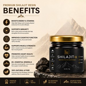 Résine de Shilajit OEM/ODM la plus vendue, 10g de résine de Shilajit pure de l'Himalaya, riche en acide fulvique et en minéraux pour soutenir l'énergie et la résistance - Product Image 4