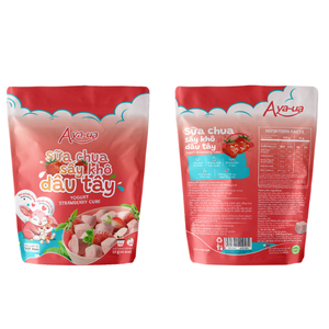 Cubos de Yogur Liofilizado con Sabor a Fresa de Vietnam, Disponibles para OEM/ODM - Refrigerio Saludable para Niños - Paquete de 10g - Product Image 1