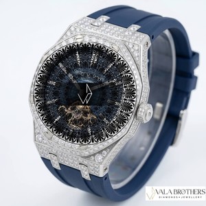 Reloj de Moda Audomers Piguat Royal Oakk Offshore Cronógrafo de Cuarzo con Diamantes, 42 mm, Acero Inoxidable, Octagonal, Analógico, Cristal - Product Image 4