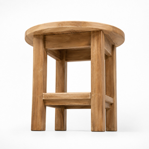Solid Teak Premium Modern OEM Bumi Teak <b>Round</b> Side <b>Table</b> <b>Outdoor</b> Furniture Weather Resistant Patio Garden Hotel Resort Wholesale - Product Image 3