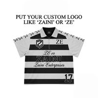 Kemeja Pria Sporty Lengan Pendek Kancing Bahan Polyester Rajut Solid Bernapas 170gsm Premium Panel Kontras Logo Digital Kustom
