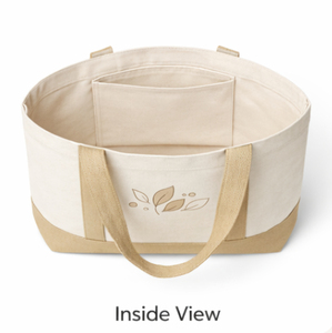 Custom Logo Printed Eco Recyclable Reusable <b>Plain</b> embroidered Cotton <b>Canvas</b> Shopping Tote Bag Size Solid Color Shoulder bag - Product Image 5