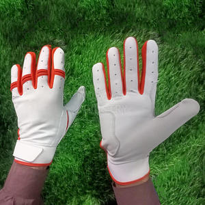 Gants de frappe de baseball professionnels en cuir de vachette avec fermeture auto-agrippante, confortables, durables, de qualité supérieure, nouveau design tendance. - Product Image 2
