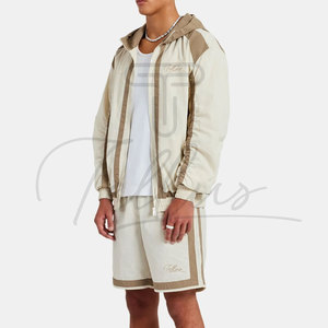 Conjunto de Chaqueta Cortavientos y Pantalones Cortos de Dos Piezas para Hombre, Diseño 2 en 1, Color Sólido, Ligero e Informal, Venta al Por Mayor - Product Image 6