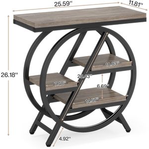 <b>Small</b> <b>Side</b> <b>Table</b> with Storage Rack As Tea Coffee or Snack <b>Table</b> Console <b>Tables</b> Product - Product Image 5