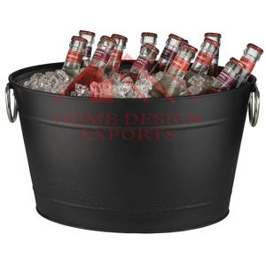 Decor Party Decor Large Beverage Ice Bucket <b>Tub</b> for Party Decor <b>Metal</b> Iron Champagne Ice Bucket <b>Tub</b> for Home Hotels & Restaurant - Product Image 6