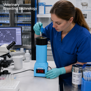 Portable Digital Semen Thawing Unit | Stainless Steel Veterinary AI Equipment 0.2°C Accuracy 100-240VAC for Cattle Breeding Farm - Product Image 4