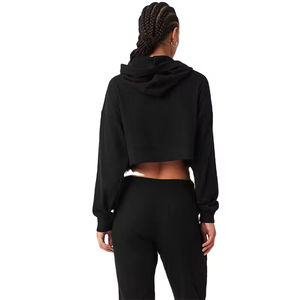 2026 Survêtement unisexe personnalisé, ample et décontracté, à capuche, en molleton côtelé, pour le yoga, la gym et l'entraînement, style streetwear, grande taille XL - Product Image 3