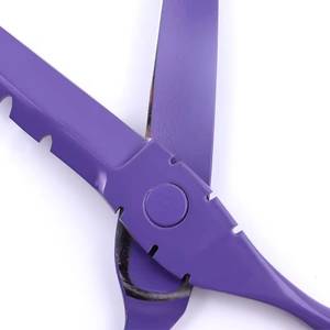 Ensemble de ciseaux de coiffure professionnels, lames en acier inoxydable, poignées en plastique, pour droitiers, utilisation en salon, collection multicolore - Product Image 6