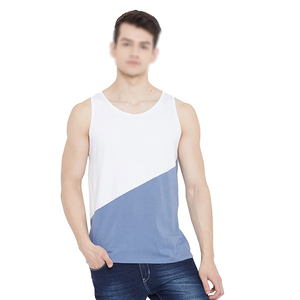Custom Muscle Mens tank Top Breathable Cotton tank Top <b>Bleach</b> Wash O-Neck Men's Tank Top - Product Image 1